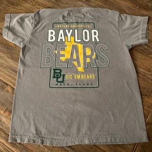 Youth medium Baylor University Bears Waco Texas tee, grey EUC